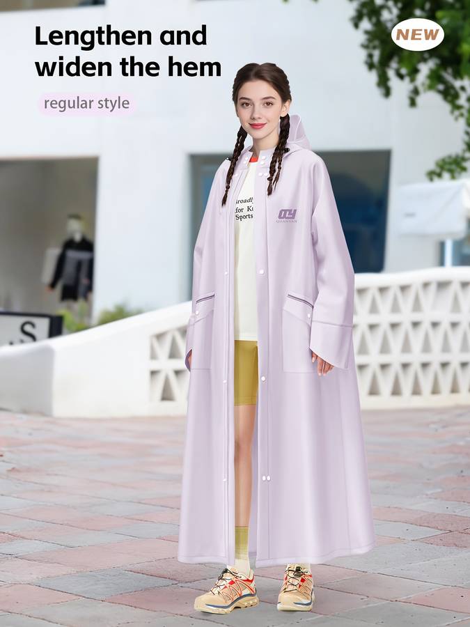 Raincoat Light Purple Size Asian M