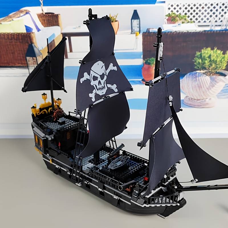 3D Jigsaw Puzzle Model Ship Style Black Wizard Pirate Ship