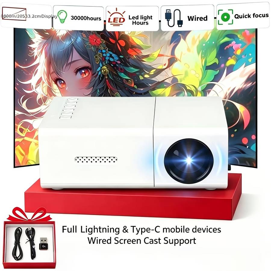 Projector Color All White