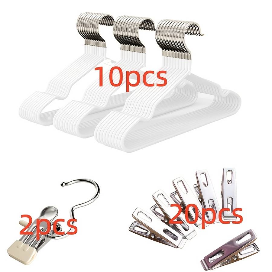 Clothes Rack White Suit Model 32Piece Set