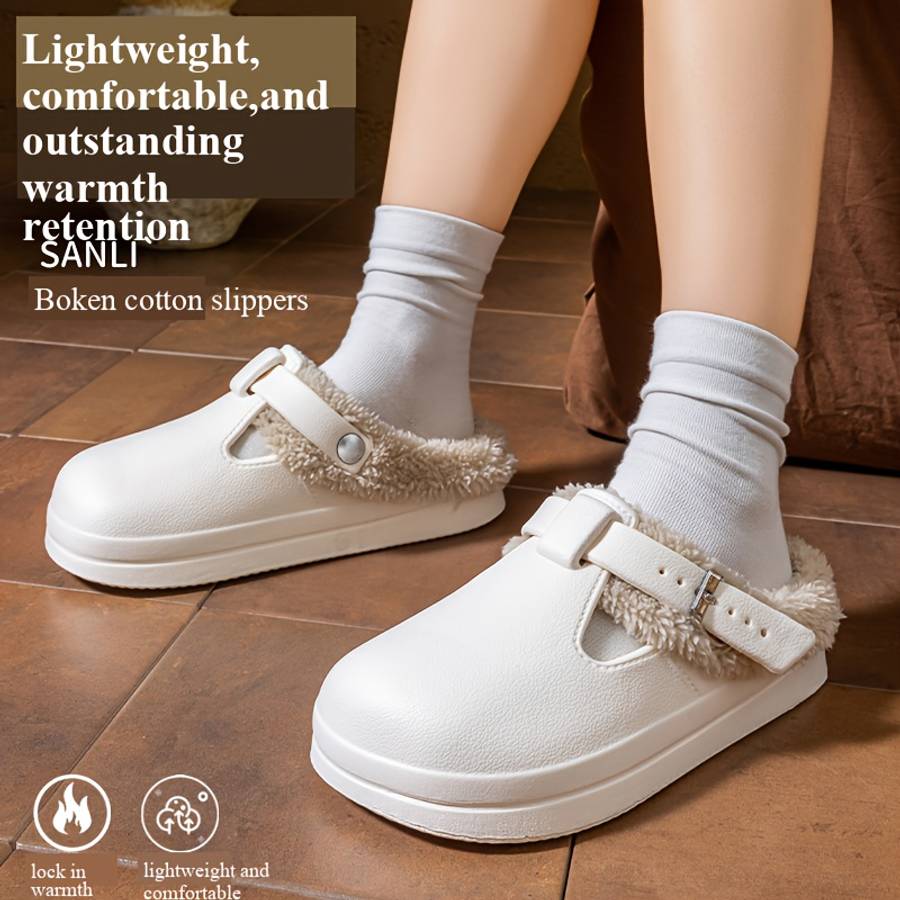 Cotton Slippers Color White Sizeuk 4.5-5