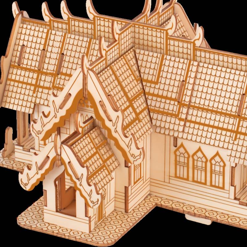 Building Toy Architectural Model Toy Set Style Thai Style Architecture A