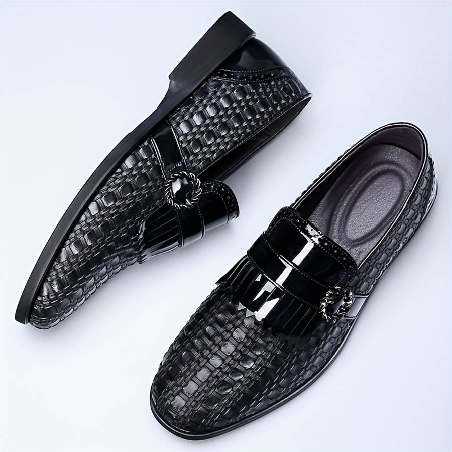 Mens Leather Shoes Color Black Sizeuk 10