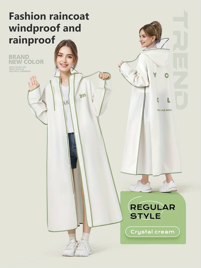 Raincoat Green Size Asian M