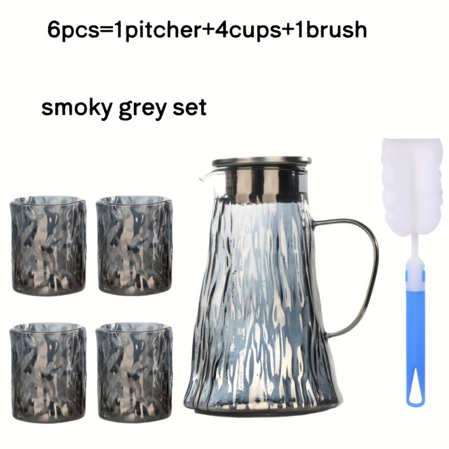 Water Cup Color Transparent Color Quantity6Pcs 1Jug 4Cups 1Brush