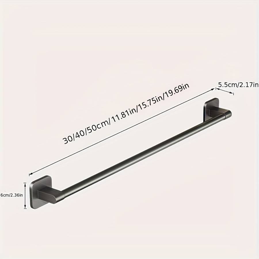 Bathroom Storage Rack Color 2Pc Black Towel Rack 19.69 Inc