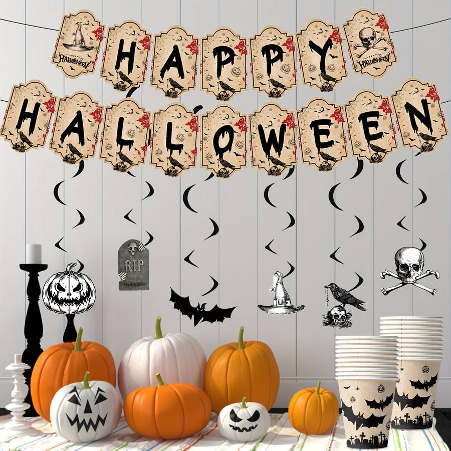 Halloween tablecloth decoration Items Pumpkin Ghost
