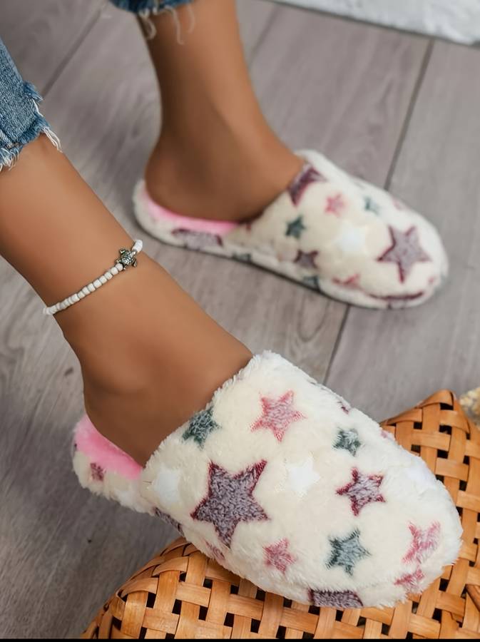 Cotton Slippers Color White Sizeuk 4.5-5