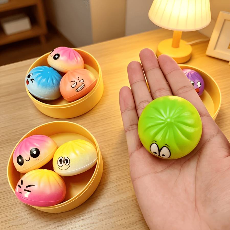 Squeezable Toys Style 4 Piece Set 3 Happy Planets 1 Steamer