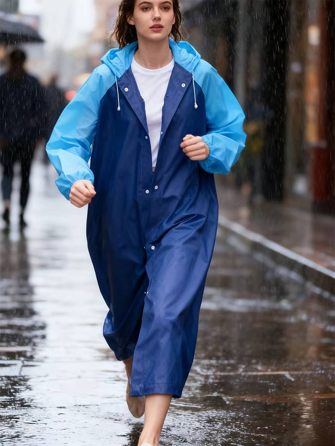 Raincoat Blue Size Asian Onesize
