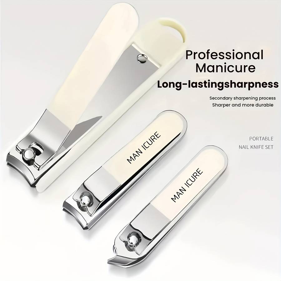 6pcs Set Premium Nail Clippers Convenient And Portable Splash-Proof Nail Clippers Unisex Too