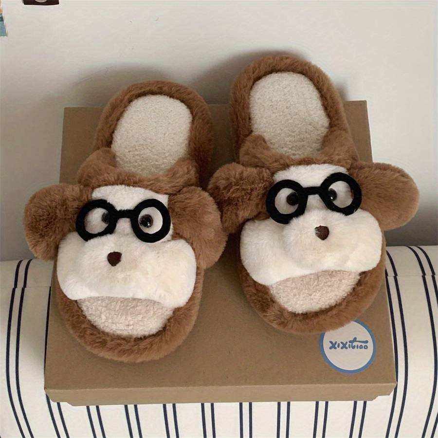 Cotton Slippers Color Light Brown1 Sizeuk 8.5-9