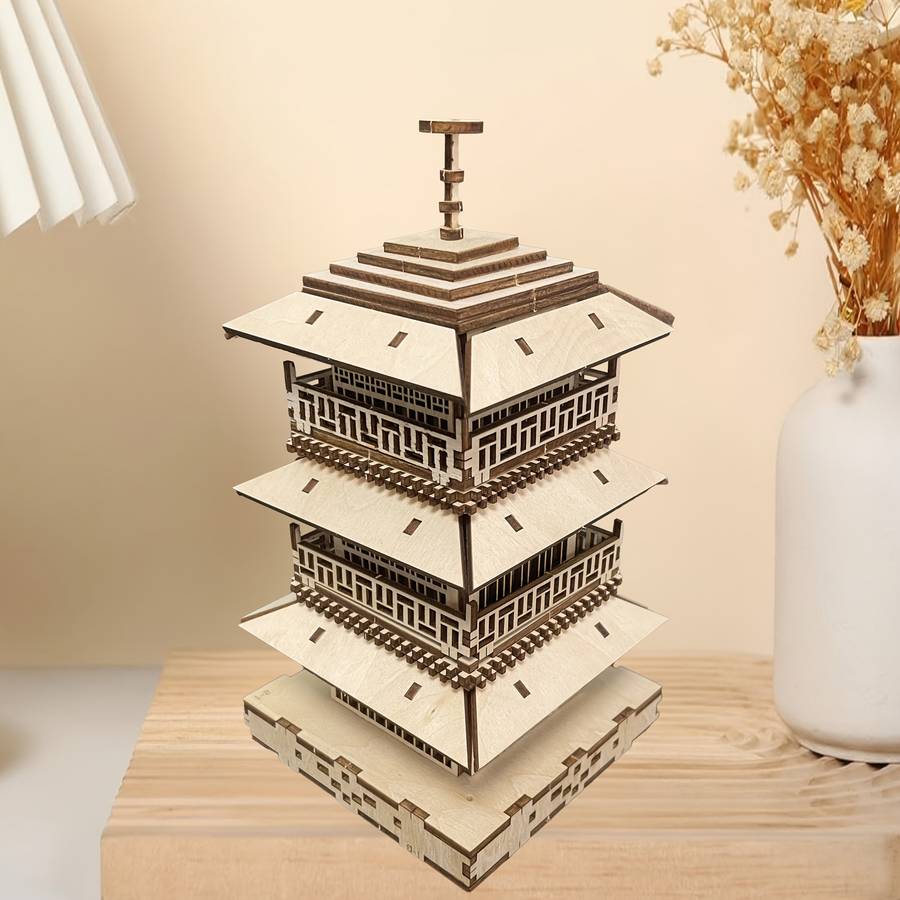 Building Toy Architectural Model Toy Set Model Three Story Tower