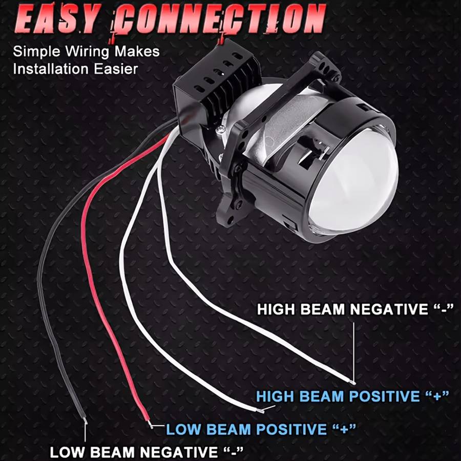 Car Lights Model 2Pcs Led Hd Lenses