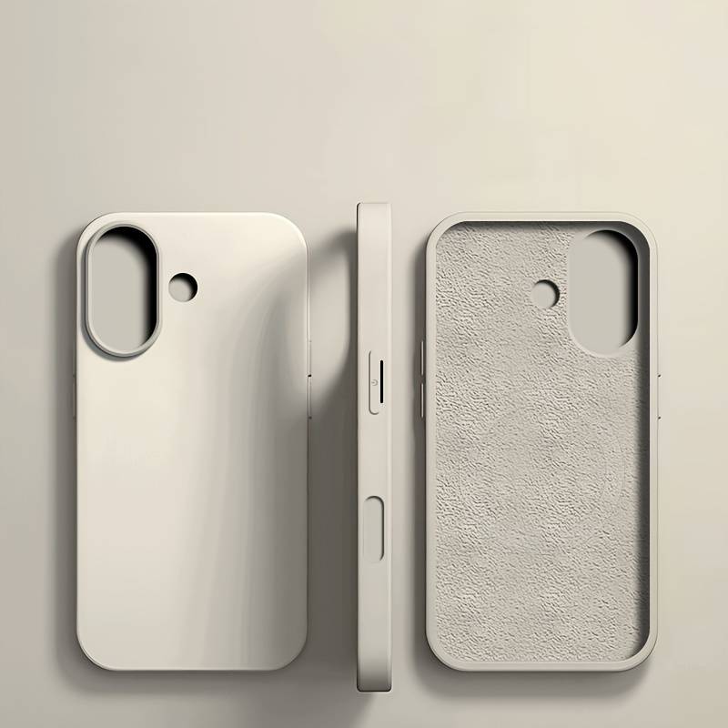 1Pc Beige For iPhone 16 Phone Case Phone Cover