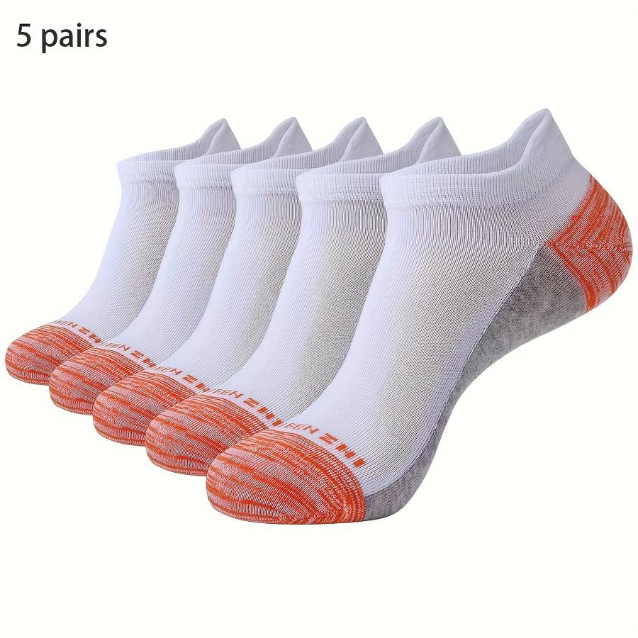 Women S Socks Color Orange 5 Pairs Size Onesize