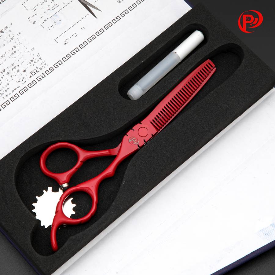 Hairdressing Scissors Style Poulos440C Steel Thinning Scissors  Hair Removal 25%
