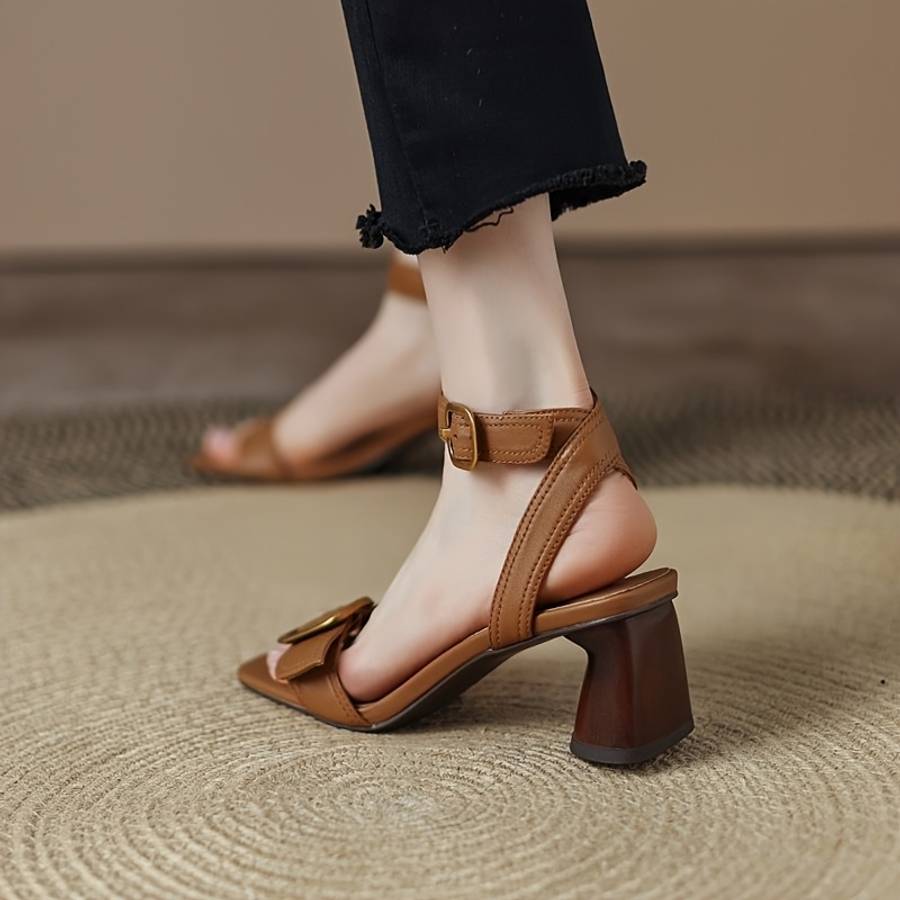 Women S High Heels Color Brown Sizeuk 2