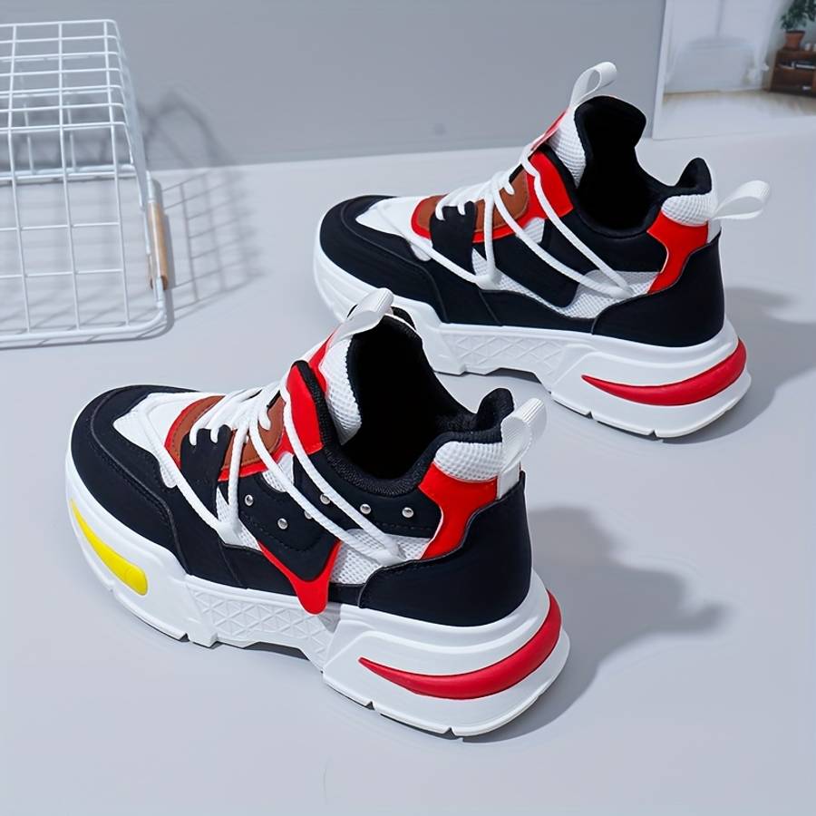 Women S Sneakers Color White Orange Sizeuk 6.5