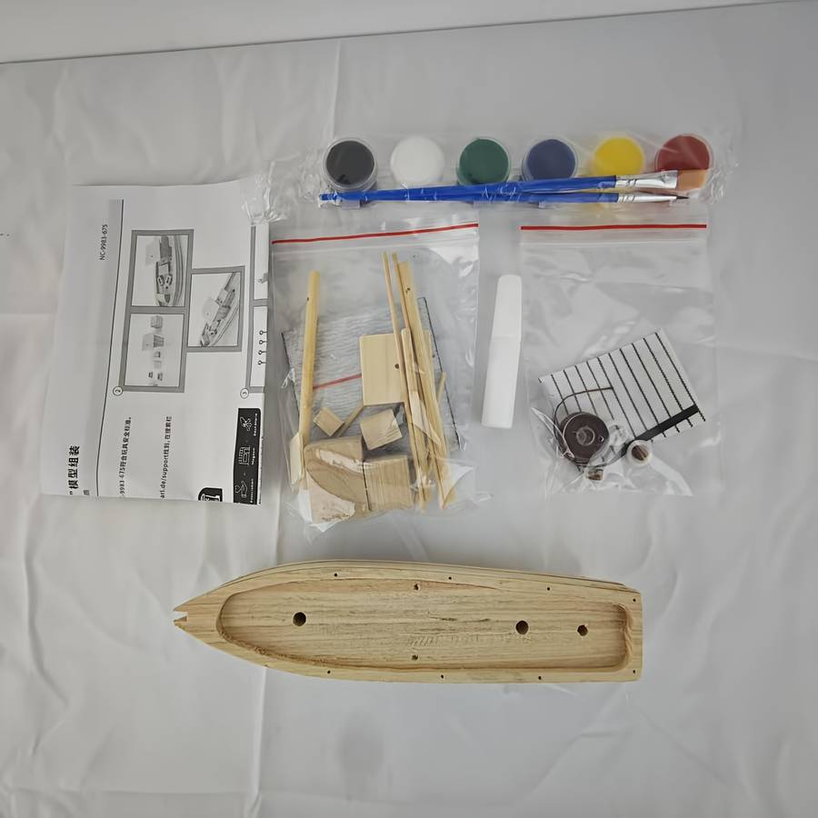 3D Jigsaw Puzzle Model Ship Color Wood Color Material Wood