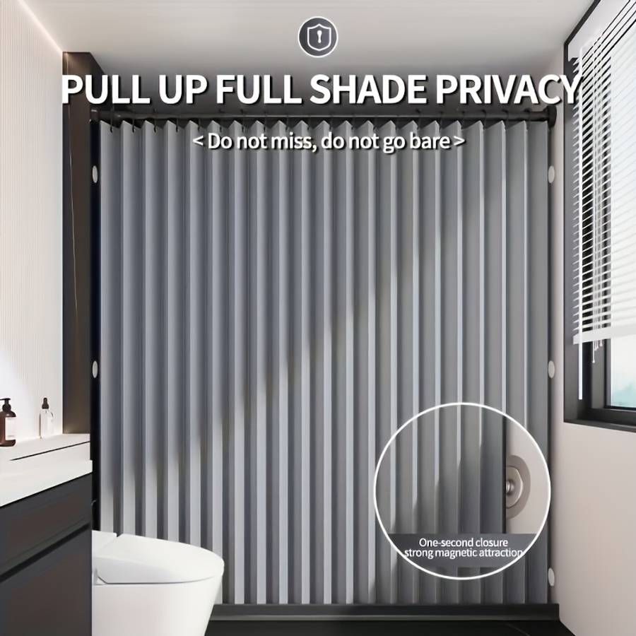 Waterproof Shower Curtain Color Oatmeal Color Size 150.01*200.0 Cm