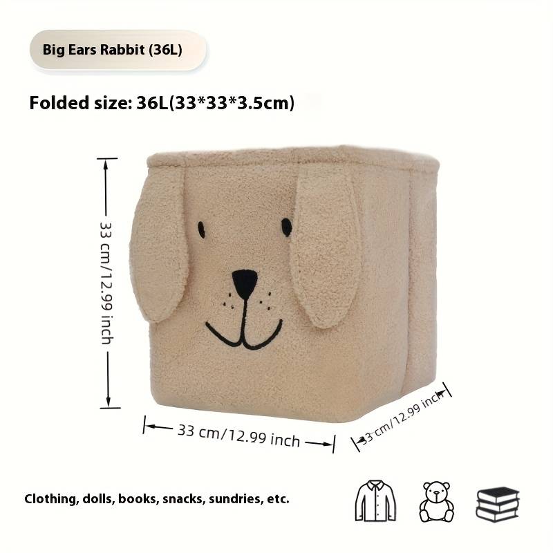 Storage And Organizationcolor White Big Ears Rabbit 36L  33 X 33 X 33Cm