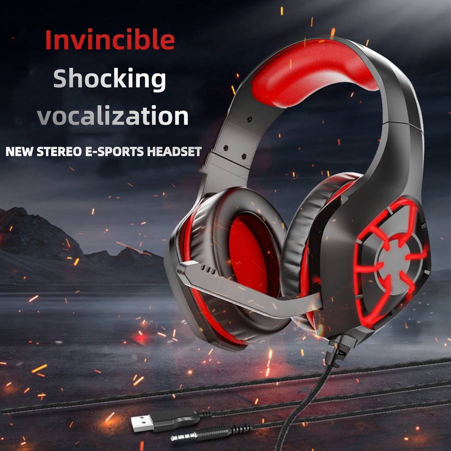 Wired Headphones Blue