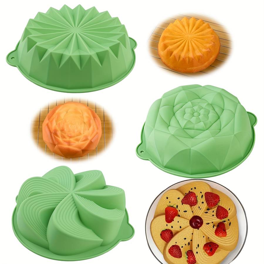 Suitable For Baking Molds Color Green Quantity 4Pcs