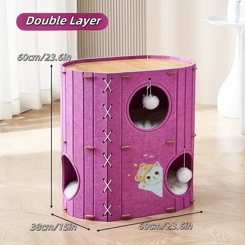 Pet Supplies Color Purple Model Double Layer