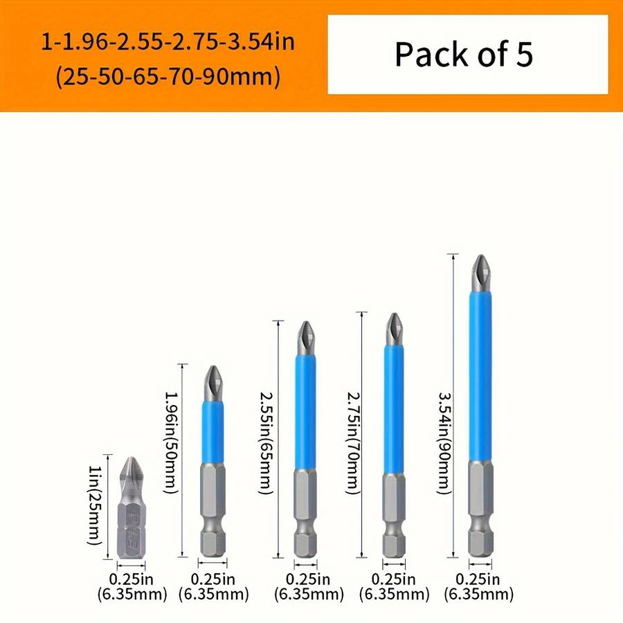 Screwdriver Bit Tool Set Model 3Pcs 50 65 70