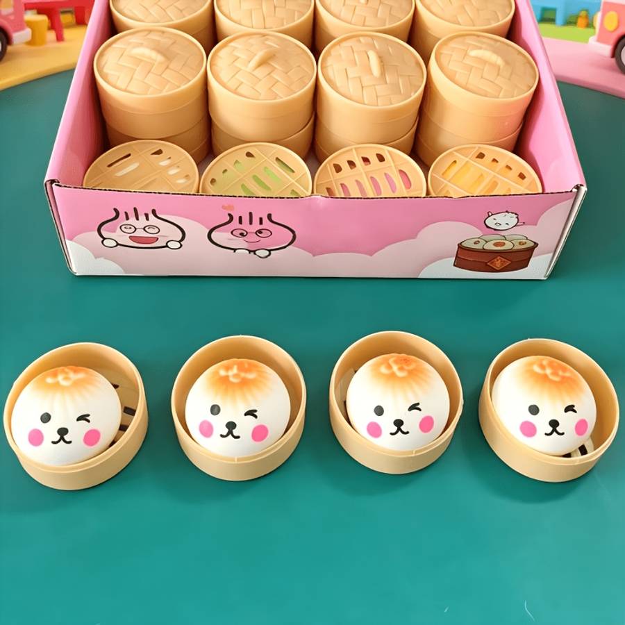 Squeezable Toys Color Baozi Steaming Basket Lid