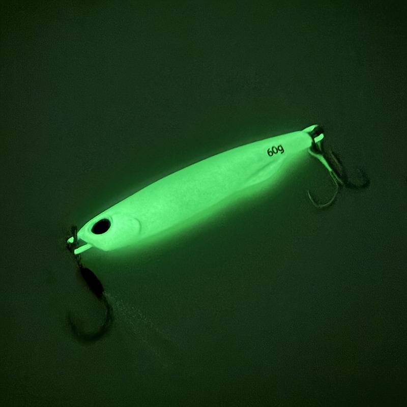 1pc 15g Luminous Metal Lure Fishing Bait Durable Iron ABS Construction
