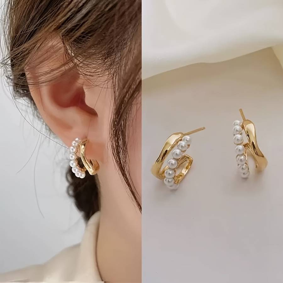 Women S Earrings Color Golden
