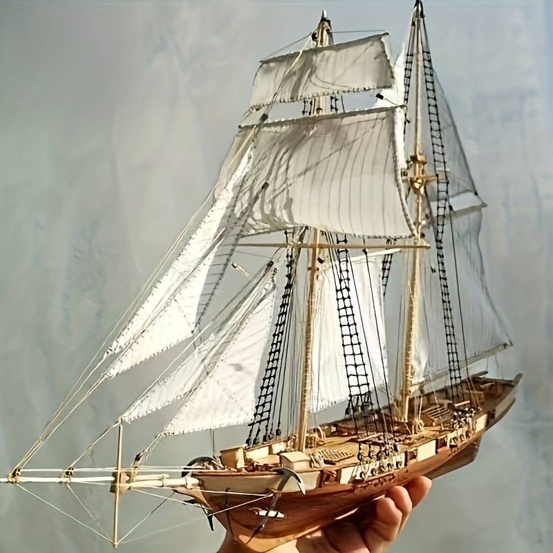 3D Jigsaw Puzzle Model Ship Color Wooden
