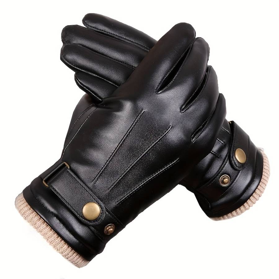 Winter Gloves Color Black