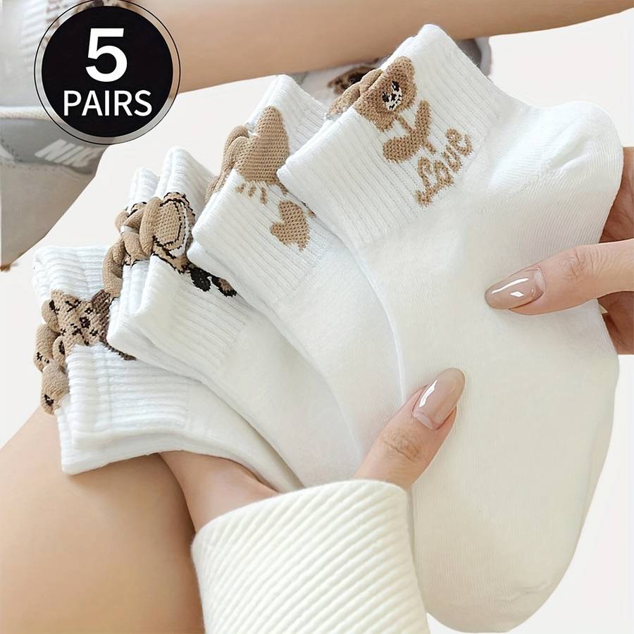 Women S Socks Size Onesize Style 5 Pairs Mixed