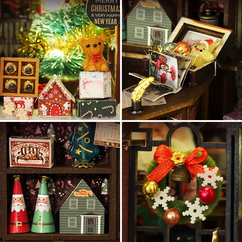 Building Toy Architectural Model Toy Set Style Christmas Wonderland