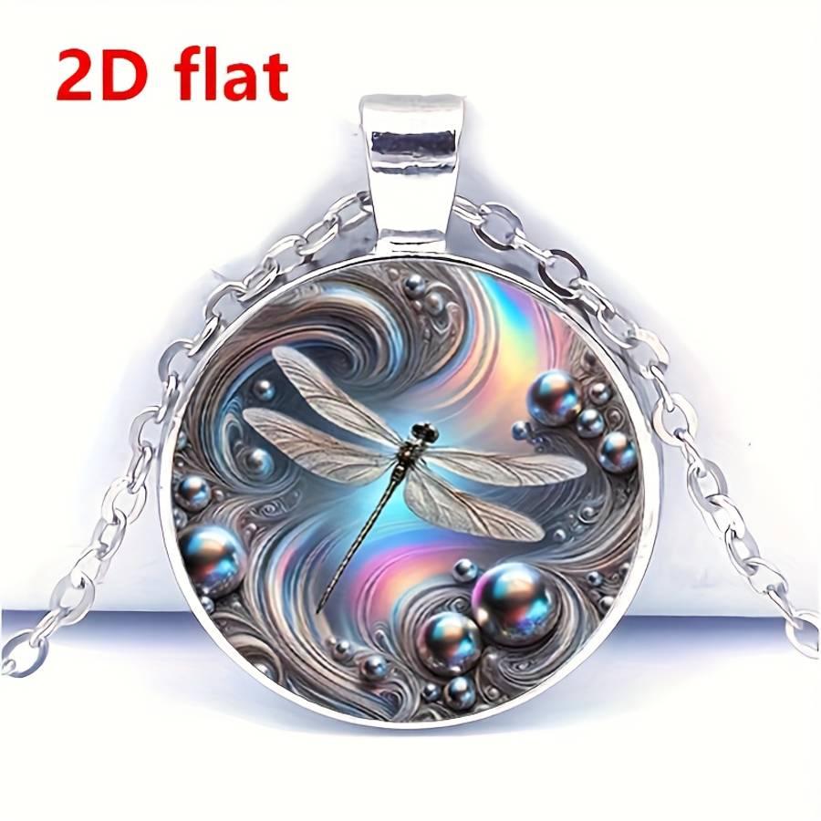 Handcrafted Plated Elegant Dragonfly Pendant