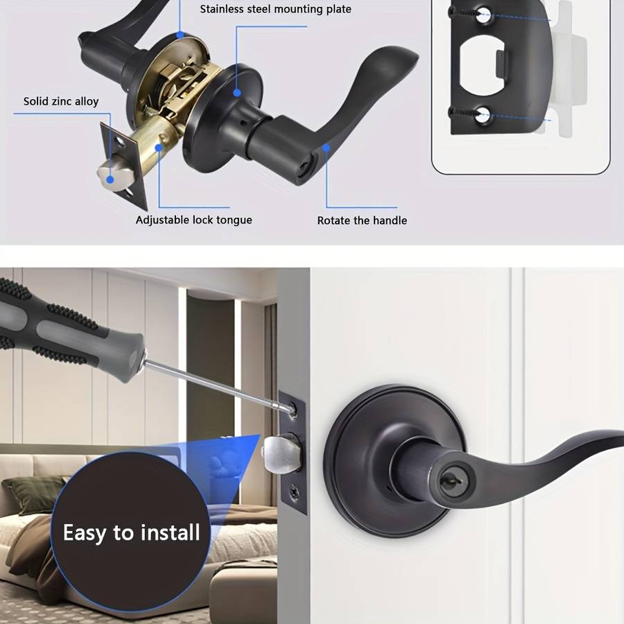 Lock Color Matte Black