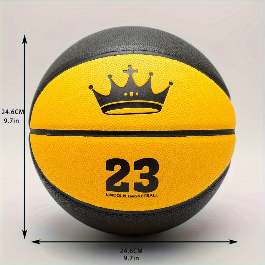 Basketball Color Yellow Black Size  Circumference In Inchessize 17.7874.93Cm