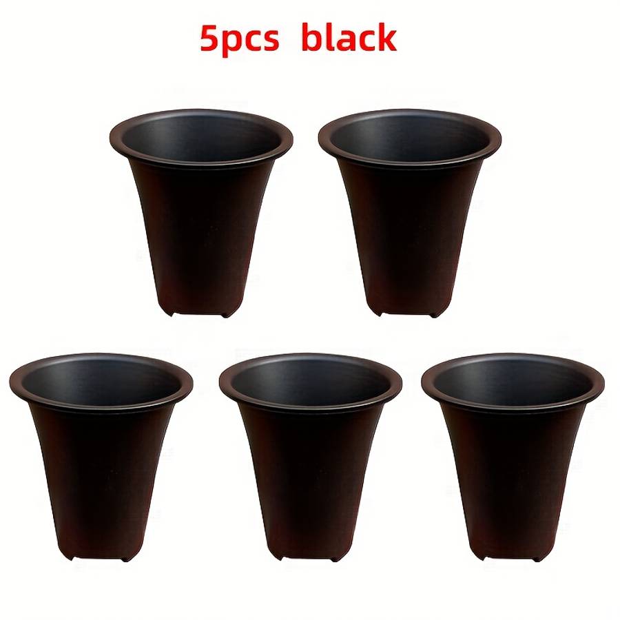 Flowerpot Color 5Pcs Brick Red Flower Pot