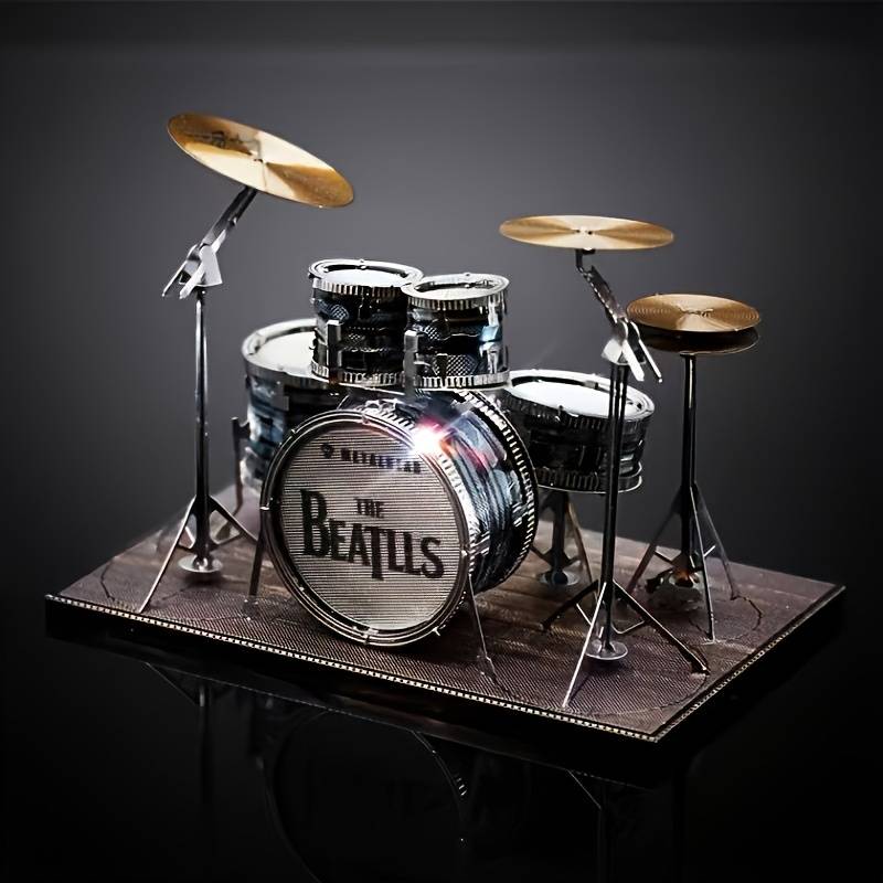 3D Puzzle Musical Instrument Model Color Drum Kit