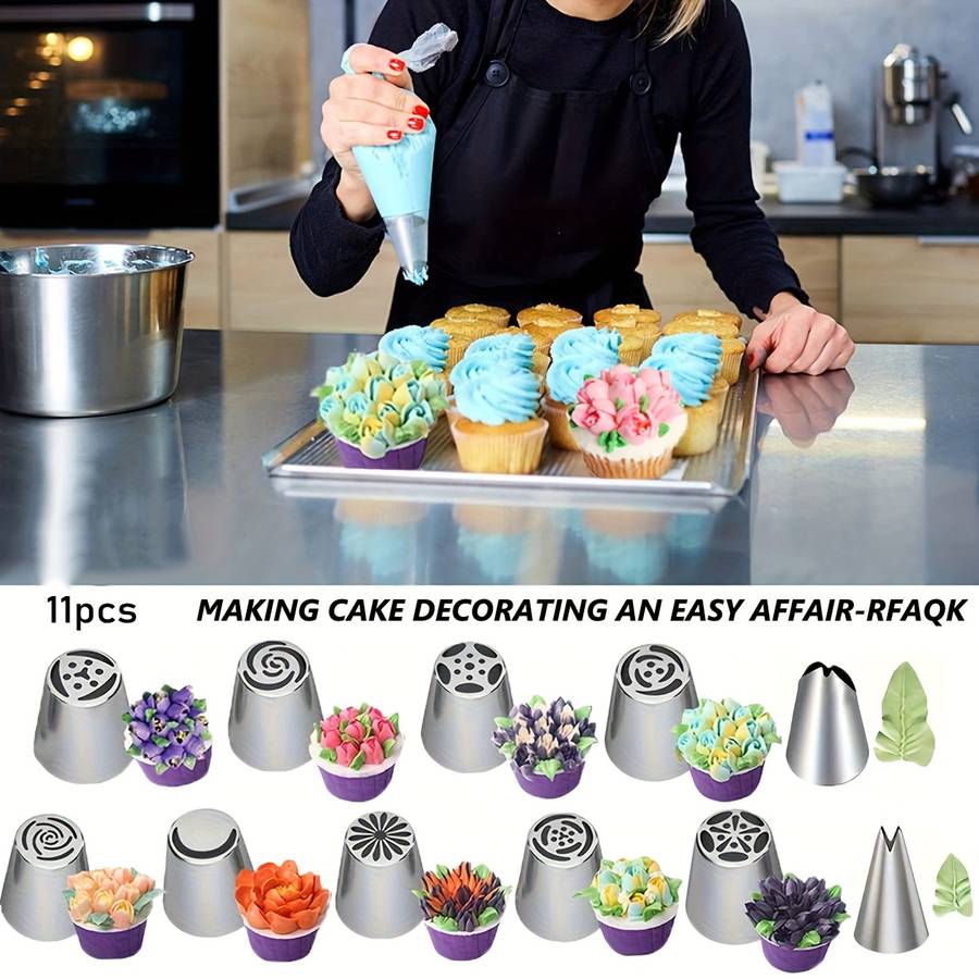 Professional Cake Decorating Head Items 9  Add  2 Flower Mounting Nozzle