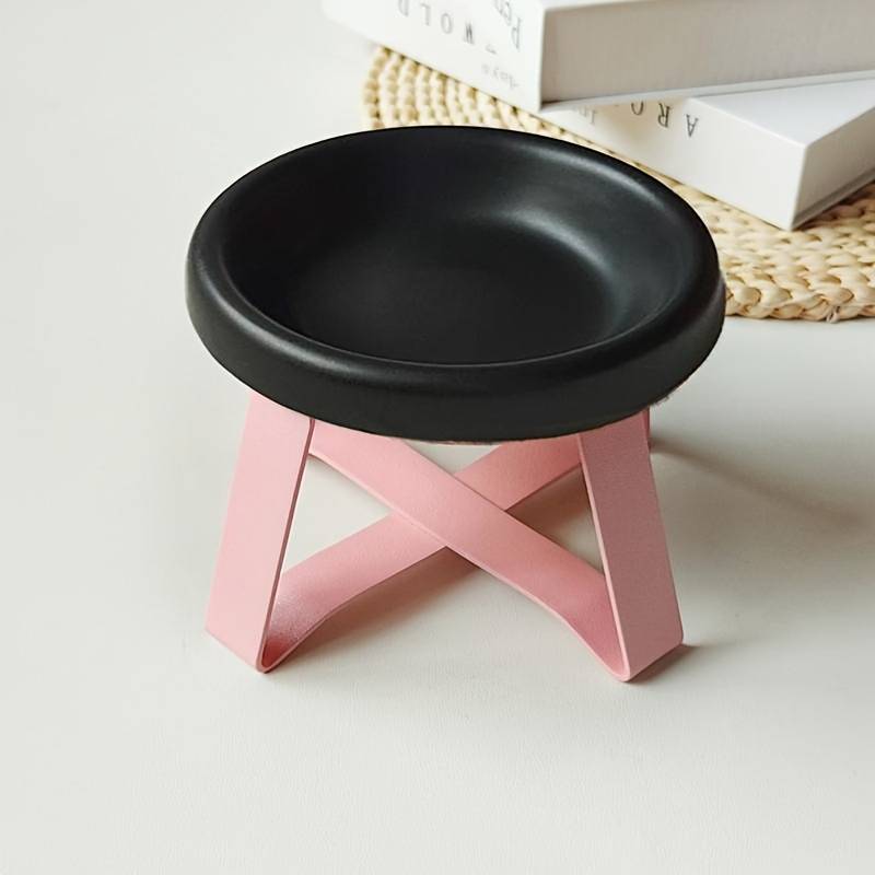 Pet supplies color Peppermint Green Bowl  Add  Pink Rack