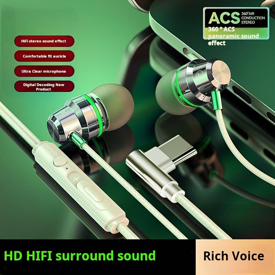 Wired Headphones Silvery Model 3.5Mm Round Jack