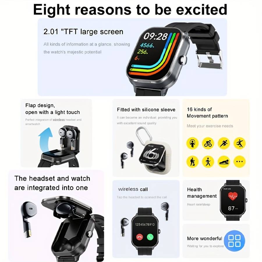 Rechargeable Wireless Earbuds Headphones Headset