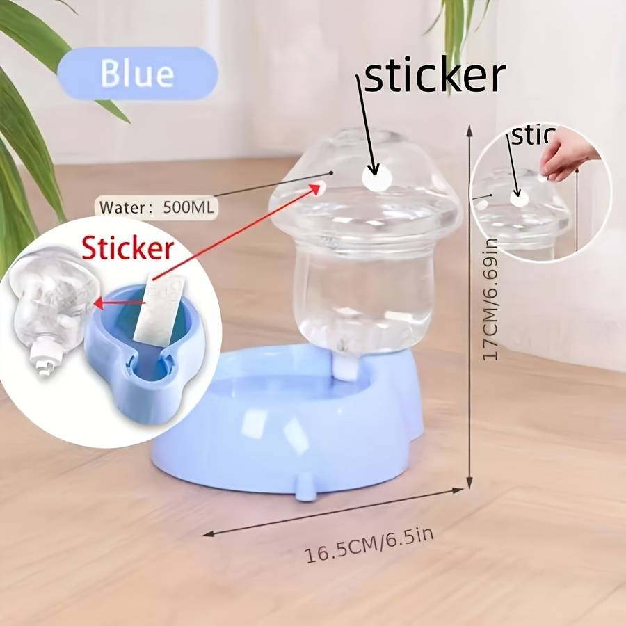 Pet supplies color  Waterer and feeder two    piece set  blue