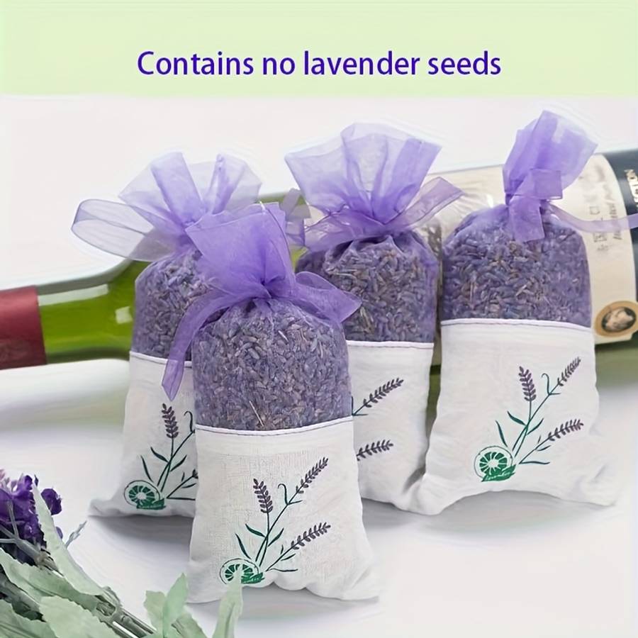 10Pcs Lavender Scented Fragrance Bags Aromarelax Delight Transparent Mesh
