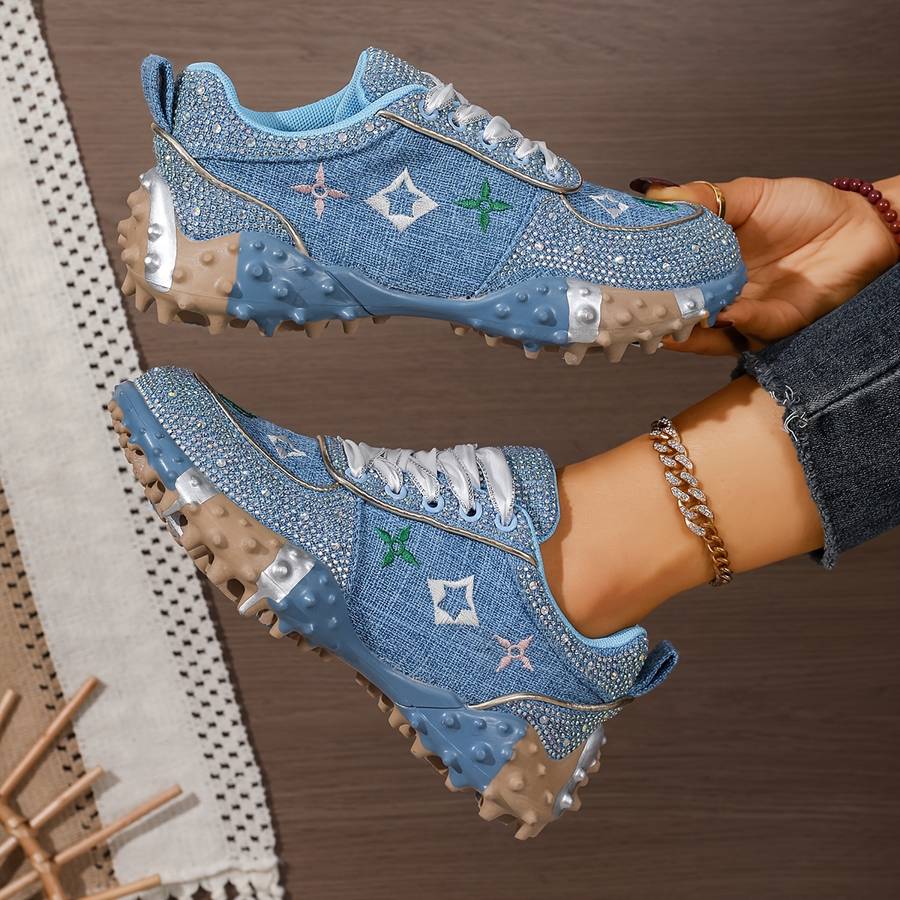 Women S Sneakers Color Blue Sizeuk 6.5