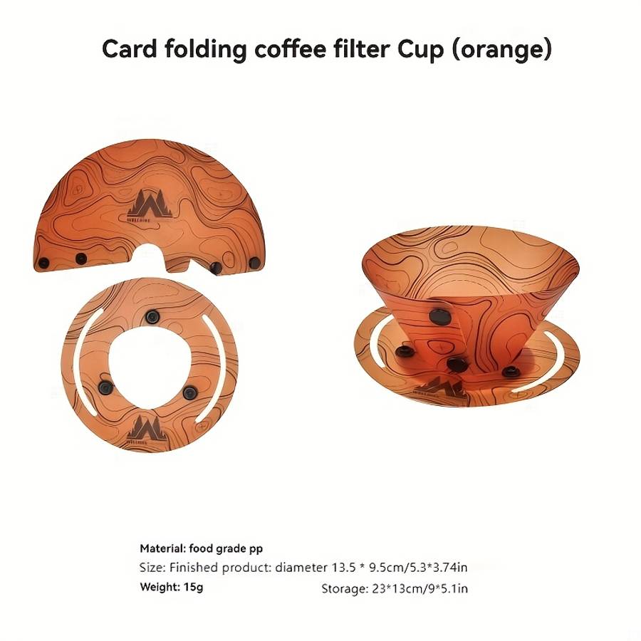 6pcs Portable Outdoor Ultra Light Folding Tableware Portable Bowl Coffee Filter